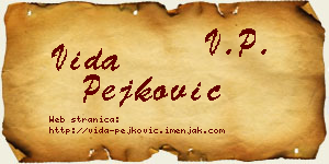 Vida Pejković vizit kartica